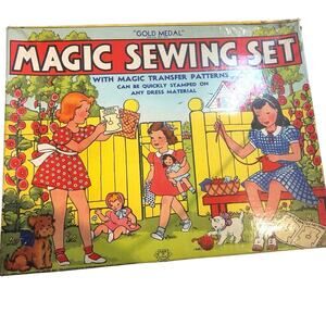 Vintage, rare, magic, sewing kit, 1938 USA made original box